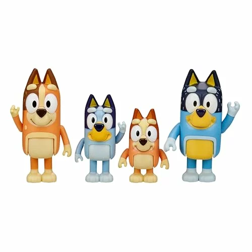 Bluey Pack 4 Figuras Familia