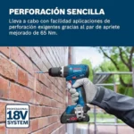 Bosch Professional GSB 18V-65 taladro percutor a batería