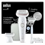 Braun Depiladora Eléctrica Mujer Silk·épil 9 + Maquinilla Venus Para Zona Íntima