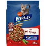 Brekkies Pienso para Gatos con Buey, Verduras y Cereales 3,5kg 3500 g pack x2
