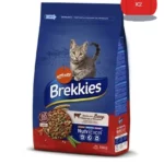 Brekkies Pienso para Gatos con Buey, Verduras y Cereales 3,5kg 3500 g pack x2