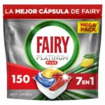 Cafetera Fairy Platinum Plus Limón cápsulas lavavajillas 150 unidades 30X5