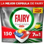 Cafetera Fairy Platinum Plus Limón cápsulas lavavajillas 150 unidades 30X5