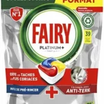 Cafetera Fairy Platinum Plus Limón cápsulas lavavajillas 150 unidades 30X5