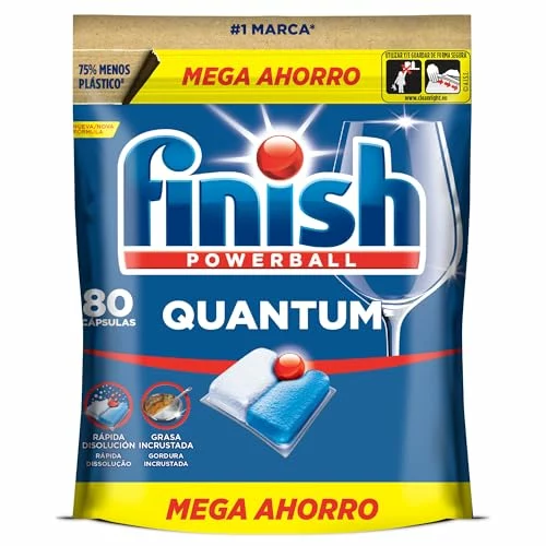 Cafetera Finish Powerball Quantum All in One, pastillas para lavavajillas, 80 unidades baja a