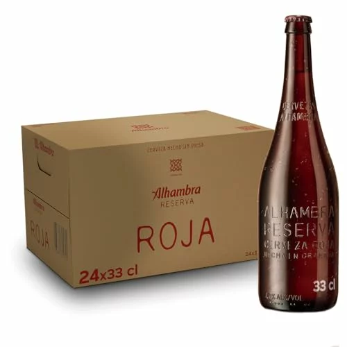 Cerveza Pack 24 Alhambra Reserva Roja 33 cl