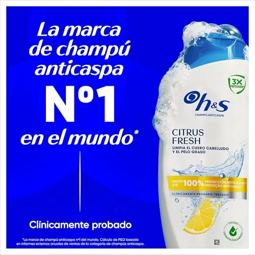 Champú anticaspa H&S Citrus Fresh 1000 ml con dispensador 1000ML