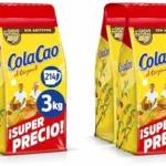 ColaCao Original cacao soluble natural sin aditivos, pack ahorro 2 x 1,5 kg