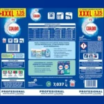 Colon Polvo Activo detergente en polvo para lavadora, 135 dosis
