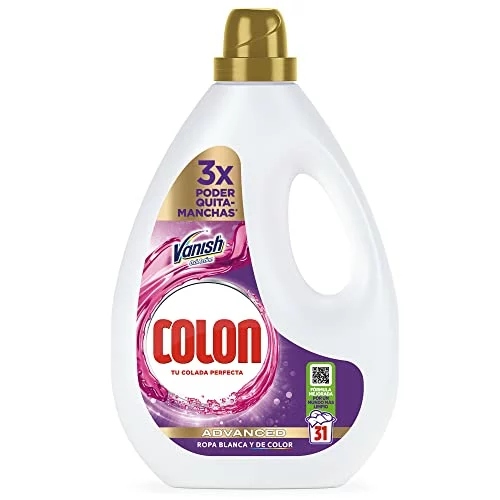 Colon Vanish Advanced Gel Quitamanchas para lavadora Pack 5 x 1,55 l