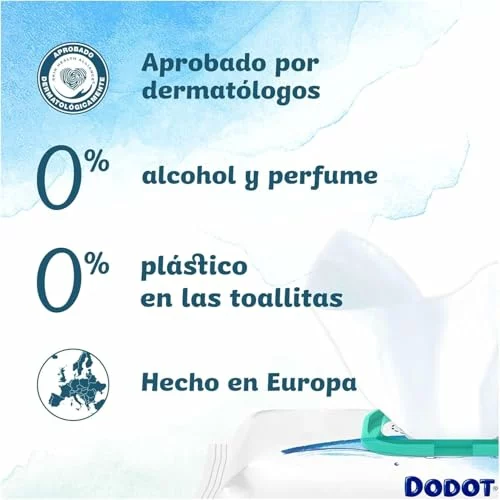 Colonia Dodot Pure Aqua Toallitas bebé 1152 unidades