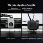 Creality K1 Max impresora 3D de alta velocidad 600MM 300X300X300MM