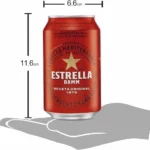 Estrella Damm cerveza en caja de 24 latas de 330 ml