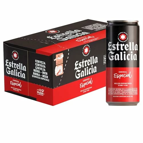 Estrella Galicia Especial Frigopack – Cerveza, Pack 10 x 33 cl latas con 23% de descuento