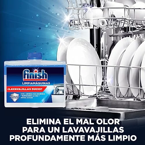 Finish Limpiamáquinas para lavavajillas Pack 4 x 250 ml