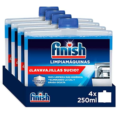Finish Limpiamáquinas para lavavajillas Pack 4 x 250 ml