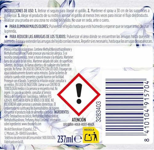 Flor Instant Perfume para la ropa Flor Azul, pack de 4 sprays