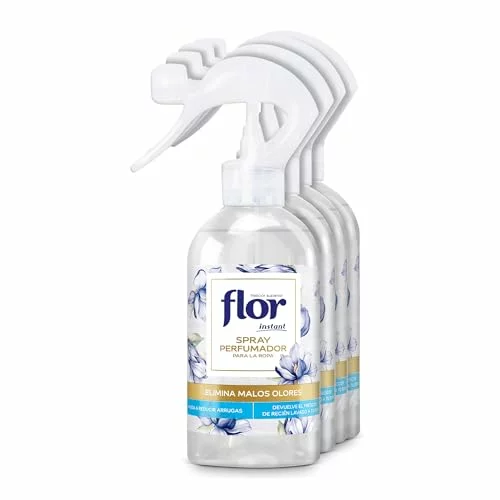 Flor Instant Perfume para la ropa Flor Azul, pack de 4 sprays