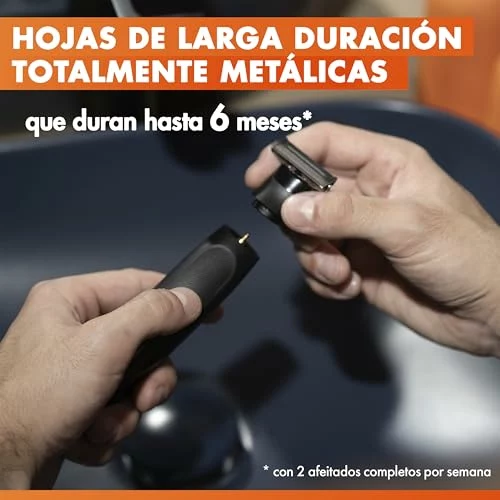 Gillette Fusion One recortadora y afeitadora corporal negra