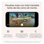 Google Nest Cam Indoor con cable 3.ª gen, cámara de interior 2K