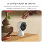 Google Nest Cam Indoor con cable 3.ª gen, cámara de interior 2K