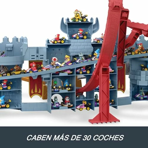 Hot Wheels Mario Kart Castillo de Bowser con coche de Kamek JHD24