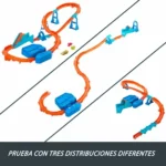 Hot Wheels Track Creator Sauts en Rafale con propulsor motorizado