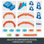 Hot Wheels Track Creator Sauts en Rafale con propulsor motorizado