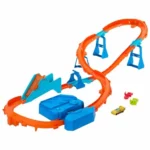 Hot Wheels Track Creator Sauts en Rafale con propulsor motorizado