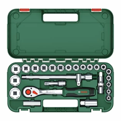 Juego de carraca Bosch 1/2″ de 25 piezas