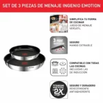 Juego de sartenes Tefal Ingenio Emotion 22/26 cm