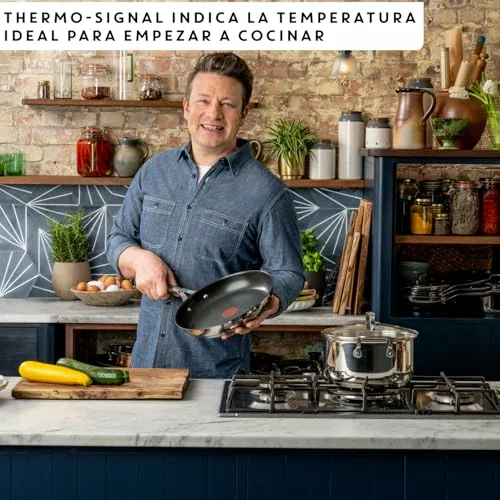 Juego de sartenes Tefal Jamie Oliver 24/28 cm baja a