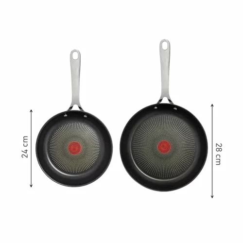 Juego de sartenes Tefal Jamie Oliver 24/28 cm baja a