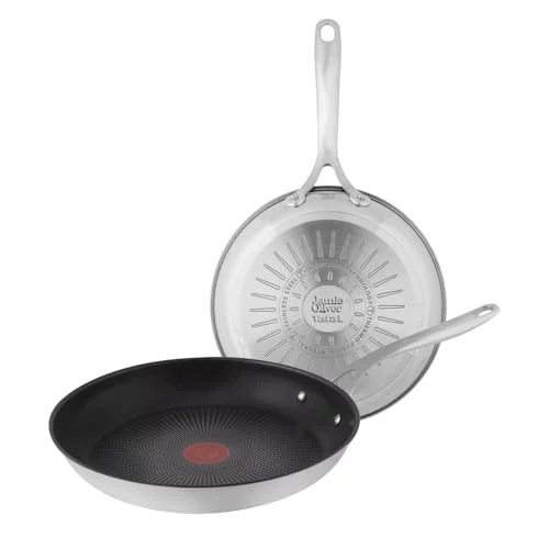 Juego de sartenes Tefal Jamie Oliver 24/28 cm baja a