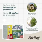 KILL-PAFF antimosquitos eléctrico con 1 difusor y 2 recambios