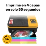 KODAK Mini Shot 2 Retro cámara instantánea e impresora 4PASS con 38 hojas 2-EN-1 3X8
