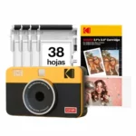 KODAK Mini Shot 2 Retro cámara instantánea e impresora 4PASS con 38 hojas 2-EN-1 3X8