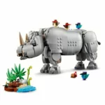 LEGO Creator 3 en 1 Fauna Salvaje Rinoceronte con Pájaros