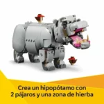 LEGO Creator 3 en 1 Fauna Salvaje Rinoceronte con Pájaros