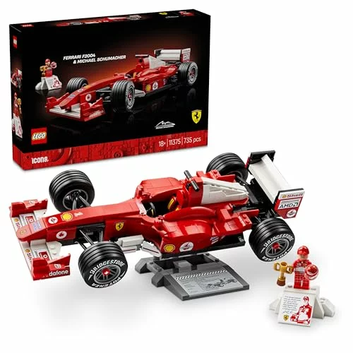 LEGO Icons Ferrari F2004 con Michael Schumacher V10