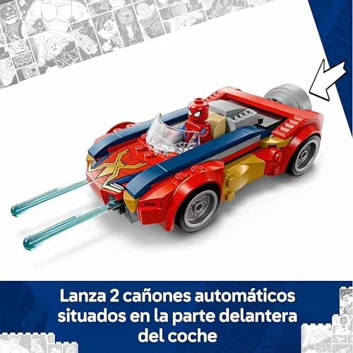 LEGO Marvel Spider-Man y su coche contra Wolverine
