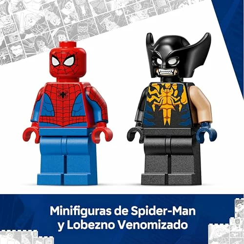LEGO Marvel Spider-Man y su coche contra Wolverine