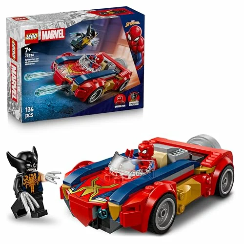 LEGO Marvel Spider-Man y su coche contra Wolverine