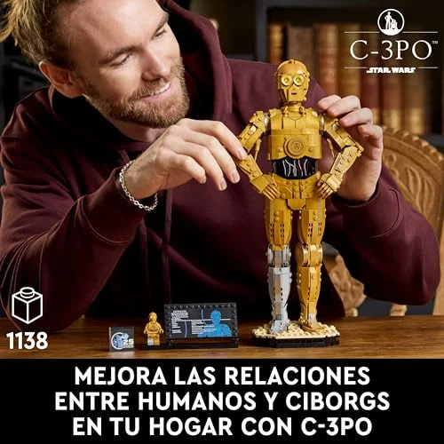 LEGO Star Wars 75398 C-3PO figura coleccionable para adultos