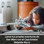 LEGO Star Wars 75399 Caza Estelar Rebelde Ala-U con 3 minifiguras