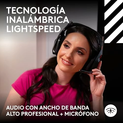 Logitech G Astro A50 Lightspeed Auriculares gaming inalámbricos con base, 5.ª Gen