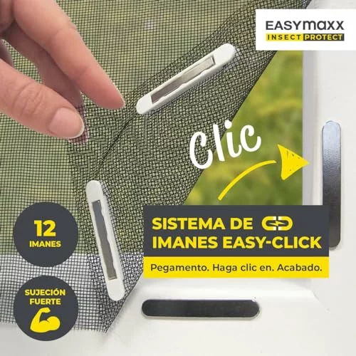 Pack x 4 EASYmaxx mosquitera magnética para ventana Insect Protect