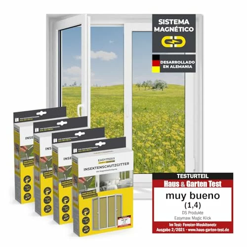 Pack x 4 EASYmaxx mosquitera magnética para ventana Insect Protect