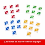 Mattel Games UNO Quatro Juego de Mesa Cuatro en Raya con fichas, +7 años (Mattel HPF82)