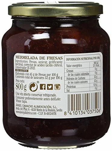 Mermelada de fresa La Vieja Fábrica 800 g